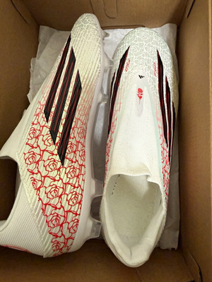 adidas X Crazyfast Football Cleats White/Red/Black US 9. Lamine Yamal cleats