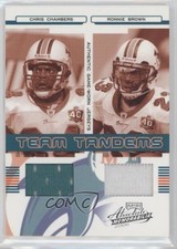 2006 Playoff Absolute Memorabilia Materials Chris Chambers Ronnie Brown 03rx