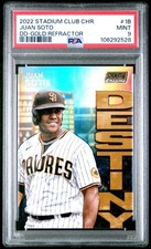 Juan Soto 2022 Topps Stadium Club Chrome Gold Ref. Dynasty & Destiny 05/50 PSA 9