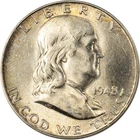 1948-D Franklin Half Dollar - FBL - Lightly Toned - UNC Details - Cleaned!