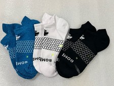 Bombas NWT 3 Pair HEX-TEC Medium 1 EA Blue White Black New With Tags ANKLE