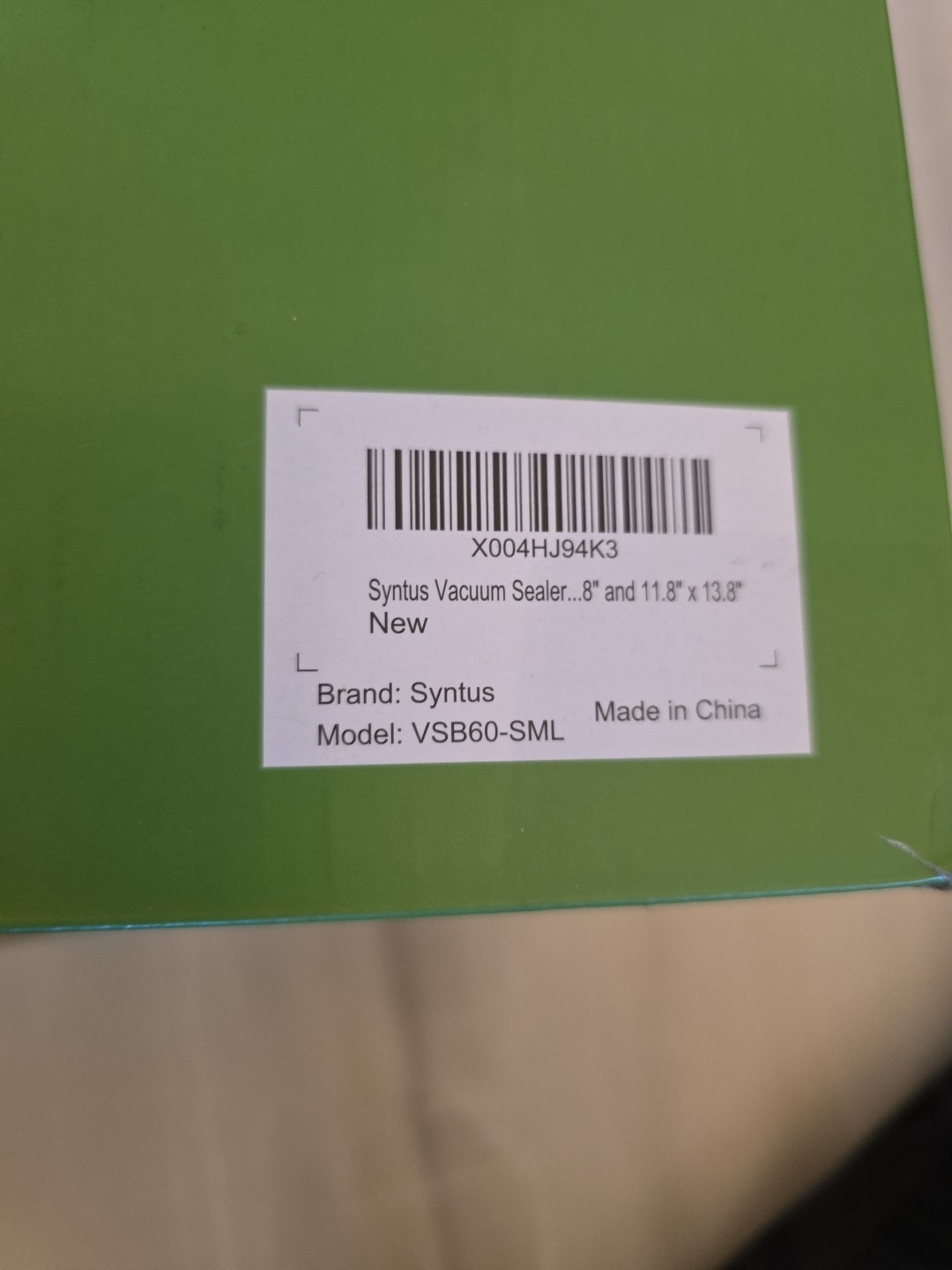 Syntus Vacuum Sealer Bags for Food, 60 Count Quart 8 x 10 10 x 13.8 11.8 x 14