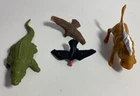 Vintage G.I Joe Figure Accessories Lot of 4, Crocodile, Pig, Condor, Raptor