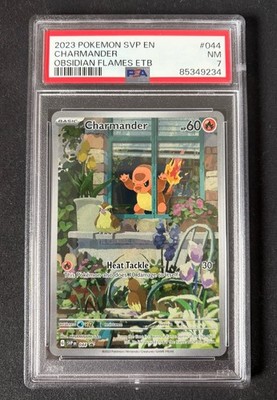 Charmander Pokemon Obsidian Flames #44 PSA7