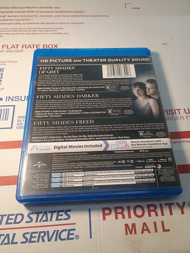 Fifty Shades 3-Movie Collection (Blu-ray) Unrated Editions Very Good Condition - Picture 2 of 4