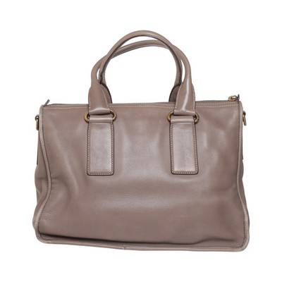 Prada, Handtasche, Vintage 1961, Unisex (Erwachsene), Leder, Beige #HzA