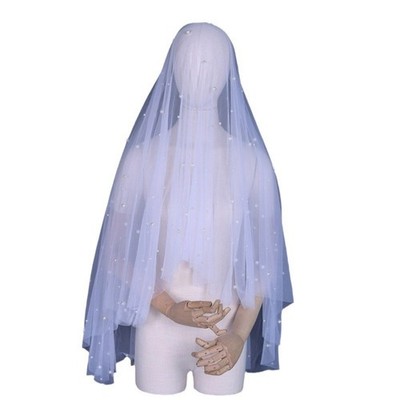 Wedding Ceremony Veil Beadwork Bridal Veil Engagement Event Short Bride Veils