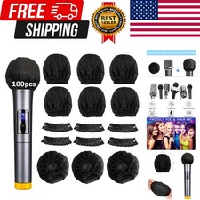 Disposable Microphone Covers 100pcs - Non-Woven, Odor-Free Windscreen