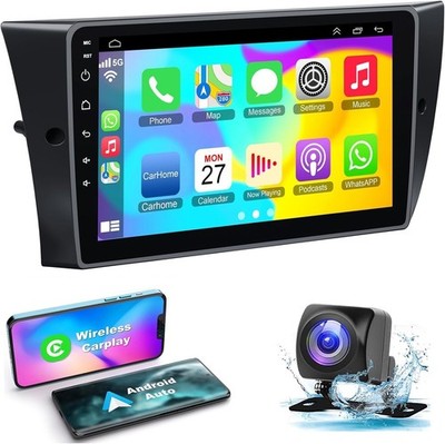 9''CarPlay Android Car Stereo Radio Navi 4+64G for BMW E90 325i 328i 2005-2011
