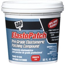 DAP ElastoPatch Quart White Patching Compound 7079812278 Pack of 6 DAP