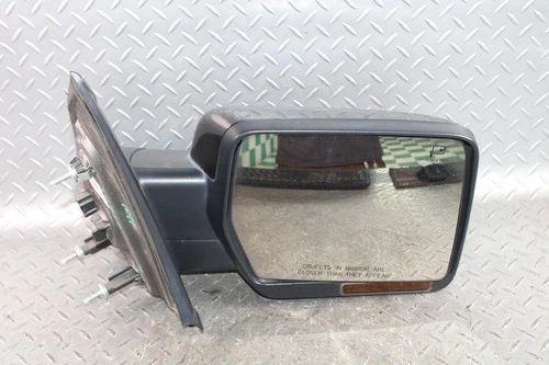 11-14 F150 *WORN* Black Passenger Right RH Power Fold Door Mirror Heated Glass