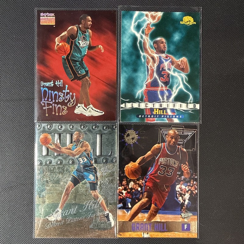 1998-99 Metal Universe - Grant Hill #50, Topps Stadium Club And Skybox Lot Of 4