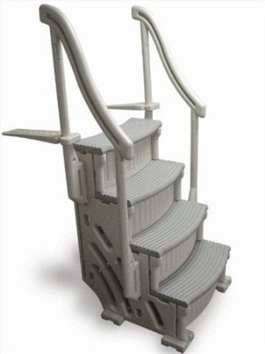 Confer Plastics CCX-AG 4-Step Base Stair Case Only Drop in With 2 Handrails