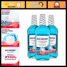 Active Gum Health Mouthwash - Antiplaque Antigingivitis, Mint Flavor, 3x16.9 F