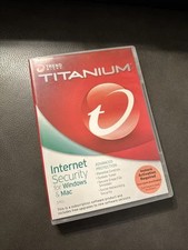 Trend Micro Titanium Internet Security DVD Windows Mac Advanced Protection