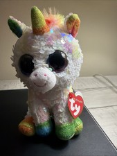 TY Beanie Baby Flippables Pixy The Unicorn Sequins Stuffed Animal Plush