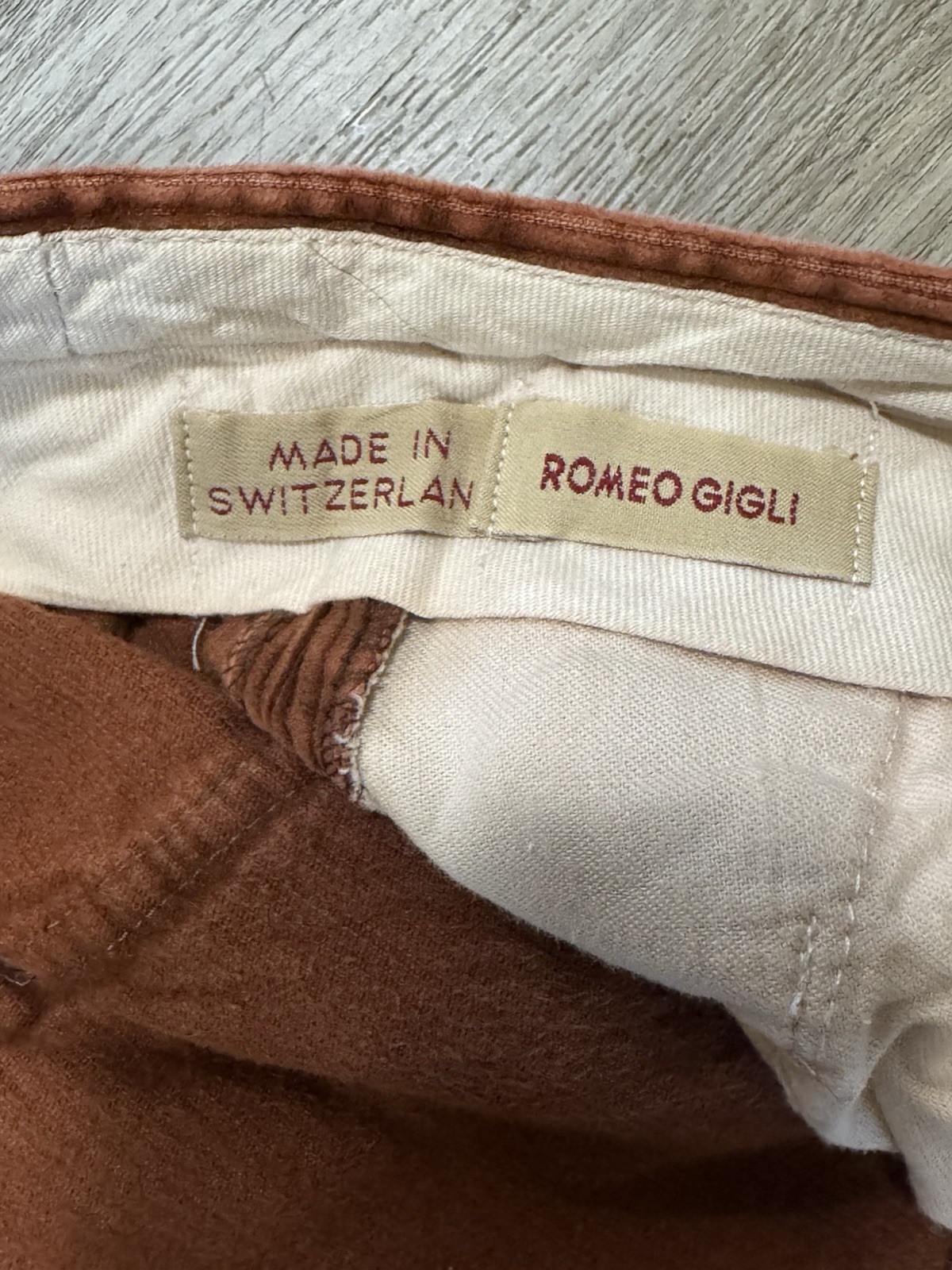 Vintage Romeo Gigli Women's Corduroy  Tapered High Waist Pants Tall image 3