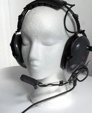 Avcomm AC-400S Aviation Headset Dual GA Plug Pilot Aircraft Headset Tested