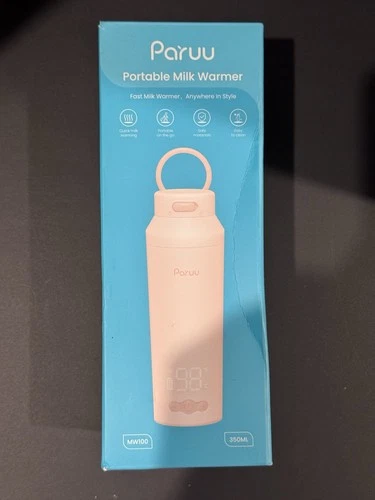 Paruu Portable Milk Warmer Digital Temperature Display Baby Bottle Warmer
