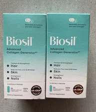 2Box BioSil  Advanced Collagen Generator  30Capsules Hair Skin Nails Exp02/2028