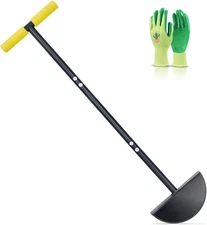 Half Moon Edger Lawn Tool, Lawn Edgers with Soft Handle, Manual Lawn Edger for G