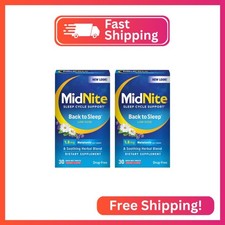 MidNite Back To Sleep Low Dose, 1.5 mg Melatonin Sleep Aid, Non-habit Forming, H