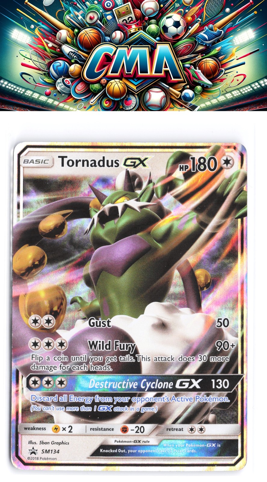 SM Promos #SM134 Tornadus GX