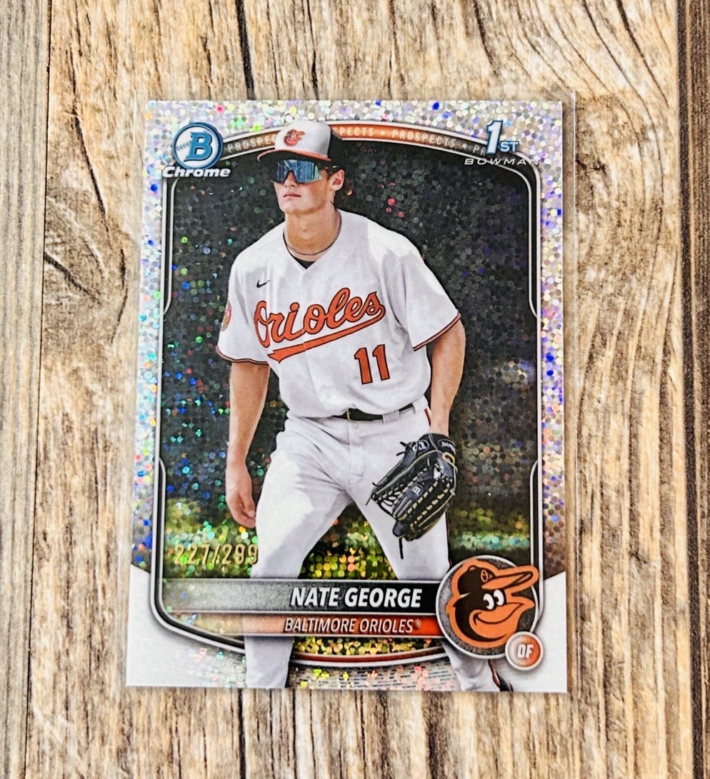 2025 Bowman Chrome - Prospects Nate George #BCP-184 Speckle Refractor /299