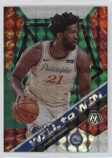 2019-20 Panini Mosaic Will to Win Green Mosaic Prizm Joel Embiid #17 uk2