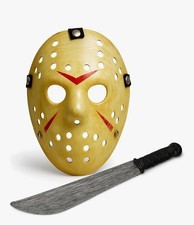 Halloween Jason Hockey Mask Wirh Mechete High Quality