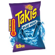 14x Bags Takis Blue Heat Hot Chili Pepper  Lime Flavor Tortilla Chips  9.9oz
