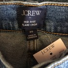 J Crew Mid Rise Flare Crop Jean in Medium Wash Size 30 ~ NEW — photo 4