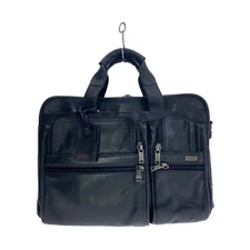 TUMI 96031D4 Business Briefcase Leather Black 104943c