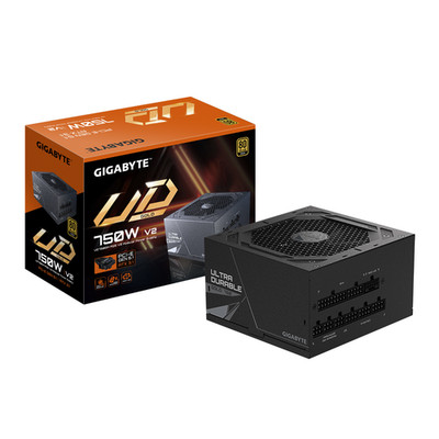 GIGABYTE GP-UD750GM PG5 V2 750 W 80 PLUS GOLD Certified Active PFC Power Supply