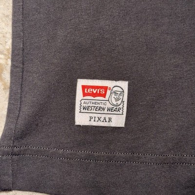 Levi's X Toy Story Boxy Tee Shirt Brown Woody Bullseye Mens Sz M