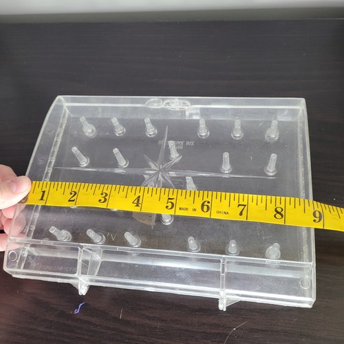 Porta bobine Scovill Dritz Atomic Starburst plastica lucite MCM cucito - Foto 10 di 11