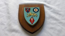 1980's BAOR Headquarters, 1st British Corp, RAF, mess wall plaque shield