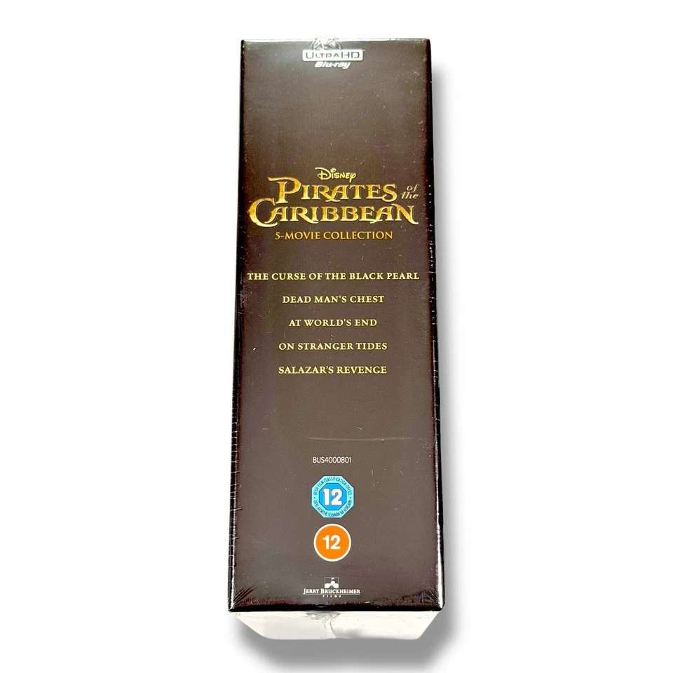 Pirates of the Caribbean: 5-Movie Collection 4K UltraHD + Blu-ray, New + Sealed - Image 3 of 4