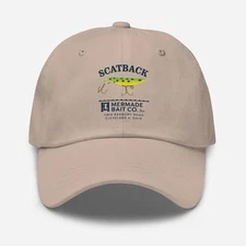 Scatback Mermade Bait Co. Cleveland Ohio Vintage Frog Fishing Lure Tackle Hat