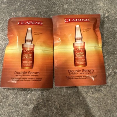 CLARINS ''Double Serum'' Hydric+Lipidic System  Age-Defying Concentrate 0.9ml  Neu
