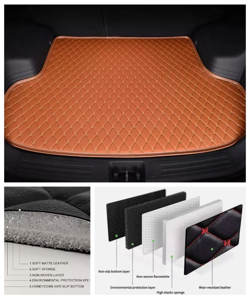 Alfombrilla de maletero para Mercedes-Benz Clase E Wagon Alfombrilla de piso Alfombras impermeables Foto 3 de 4