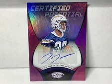 2018 Certified Potential Purple Justin Jackson ROOKIE Auto 2/10 Chargers SSP XP