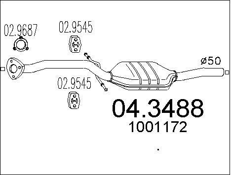Catalyseur Ford Galaxy I 2.0i échappement anti pollution pour monospace essence de 1995 à 2006