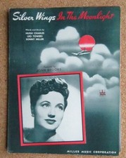 Silver Wings Charles/Towers/Miller Sheet Music 1943 ft Joan Brooks