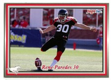2011 Jogo Rene Paredes Card #73 Calgary Stampeders Concordia