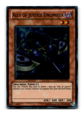 Yu-Gi-Oh! Ally Of Justice Unlimiter - HA02-EN051 Super Rare 1st Edition Hidden Arsenal 2 Trading Card