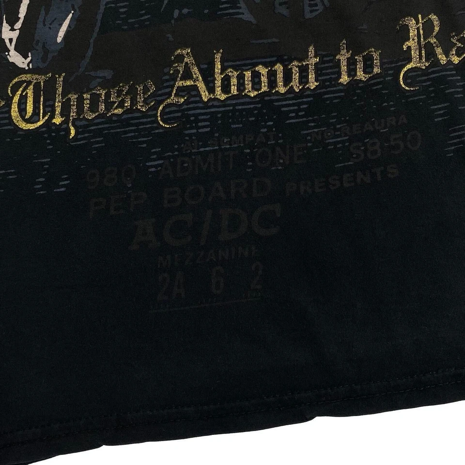ENERGIE x AC/DC “For Those About To Rock” Graphic Hard Rock Band T-Shirt Medium - Image 3 of 4