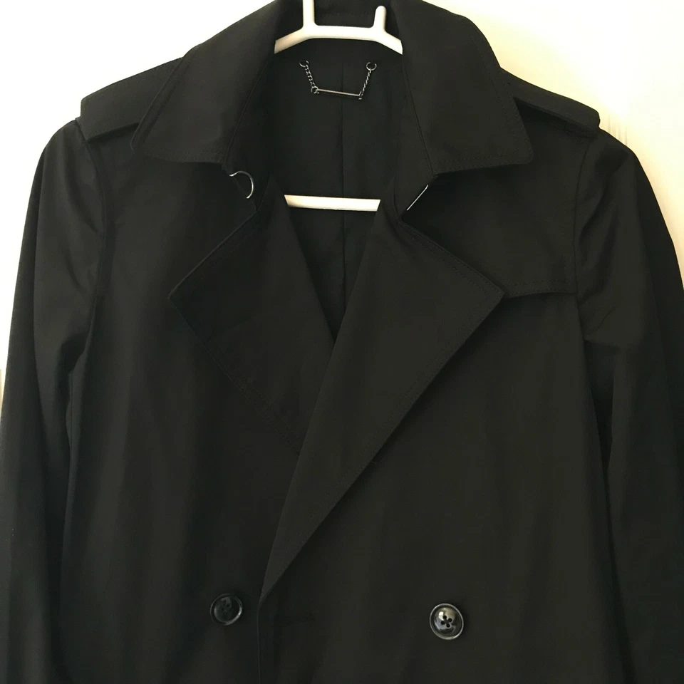 NEW ELIE TAHAR NATANIA COAT . COLOR: BLACK. SIZE: SMALL MSR: $498 - Image 2 of 4