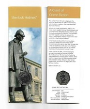 1 Sherlock Holmes 50 p brand new uncirculated 2019