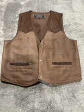 Coronado Suede Leather Dual Conceal Carry Vest | Red Brown | 48